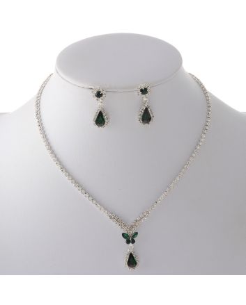 Rhinestone Necklace Set