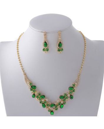Rhinestone Necklace Set