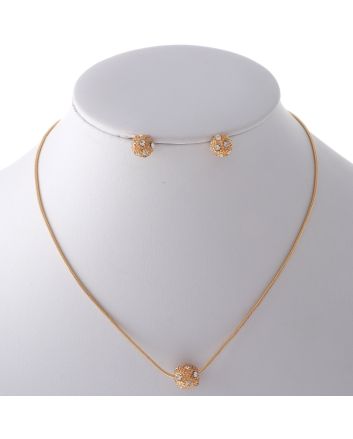 Chain Necklace Earring Set
