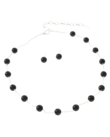 Pearl Necklace Earring Set