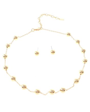 Pearl Necklace Earring Set