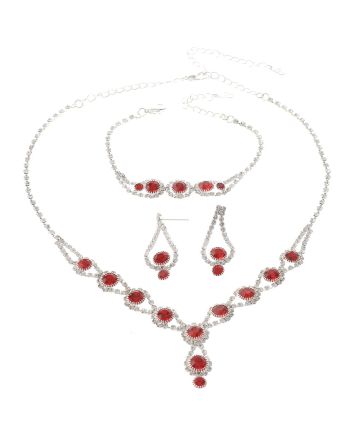 Rhinestone Necklace Set