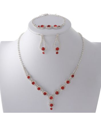 Rhinestone Necklace Set
