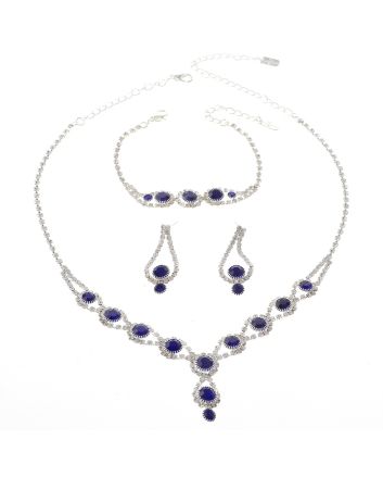 Rhinestone Necklace Set