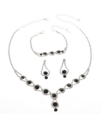 Rhinestone Necklace Set