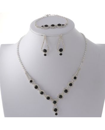 Rhinestone Necklace Set