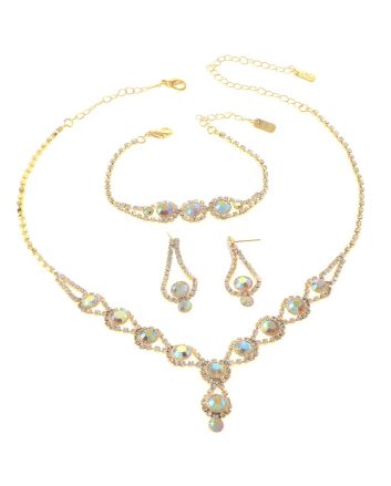 Rhinestone Necklace Set