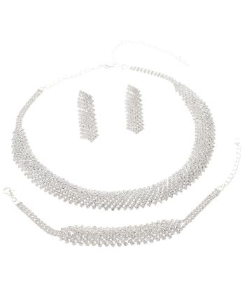 Rhinestone Necklace Set 