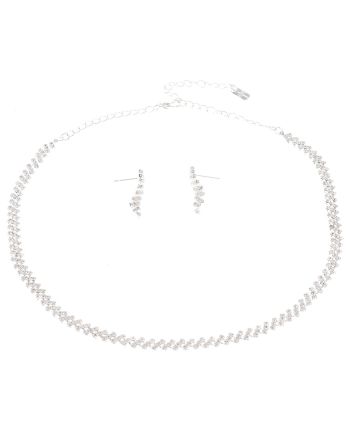 Rhinestone Necklace Set