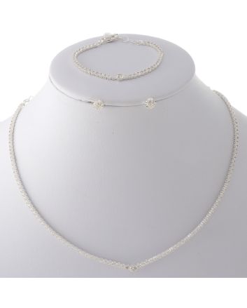 Rhinestone Necklace Set