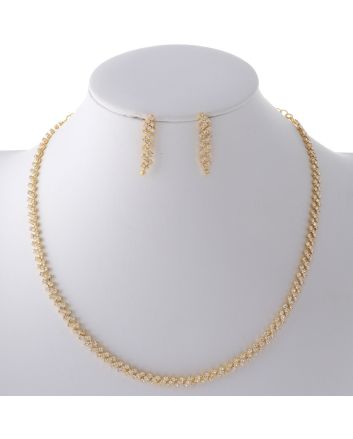 Rhinestone Necklace Set