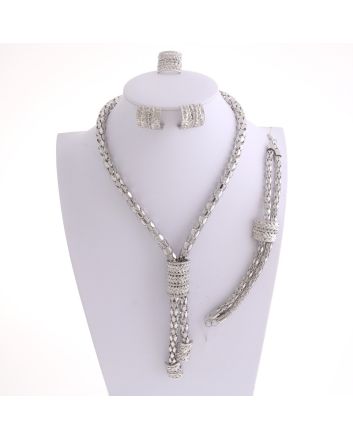 Silver Plated Necklace Set