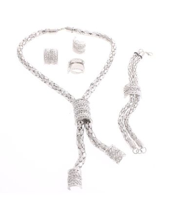Silver Plated Necklace Set