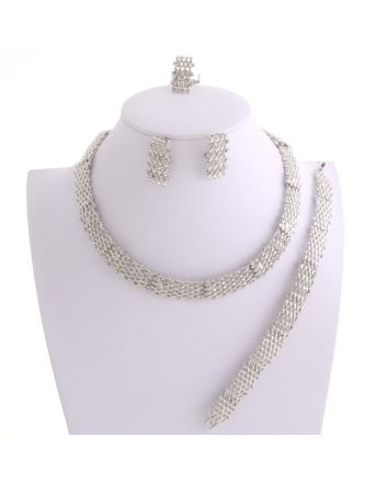 Silver Plated Necklace Set