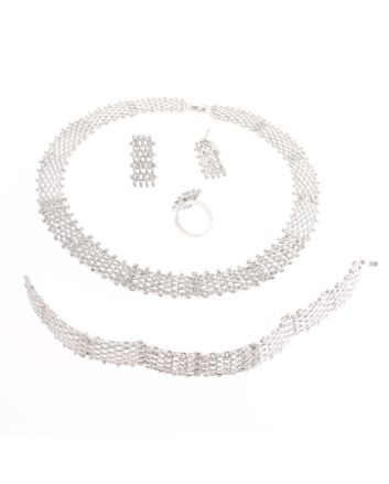 Silver Plated Necklace Set