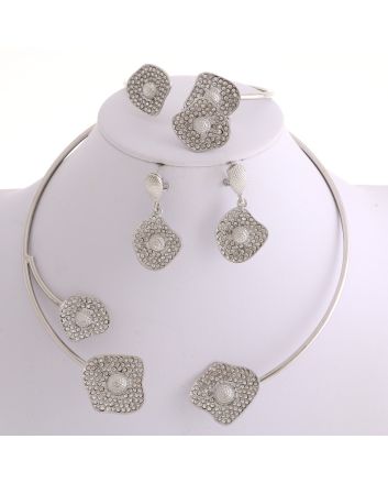 Silver Plated Necklace Set