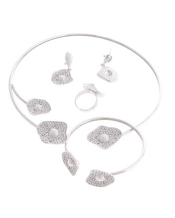 Silver Plated Necklace Set