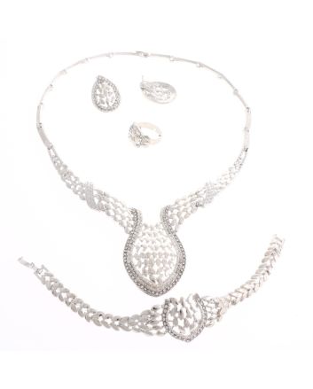 Silver Plated Necklace Set
