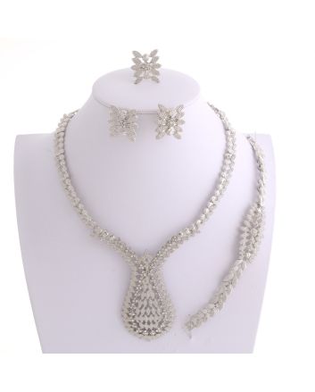 Silver Plated Necklace Set