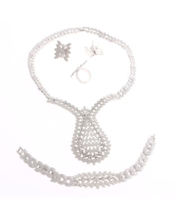 Silver Plated Necklace Set