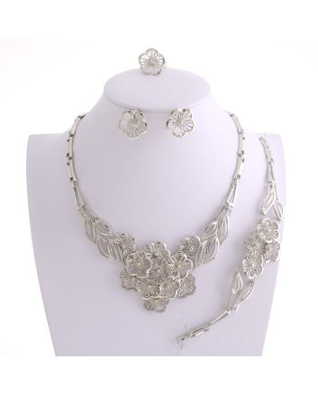 Silver Plated Necklace Set