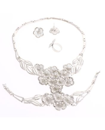 Silver Plated Necklace Set