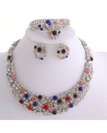Silver Plated Necklace Set