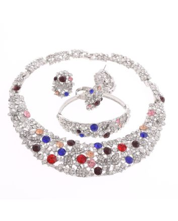 Silver Plated Necklace Set