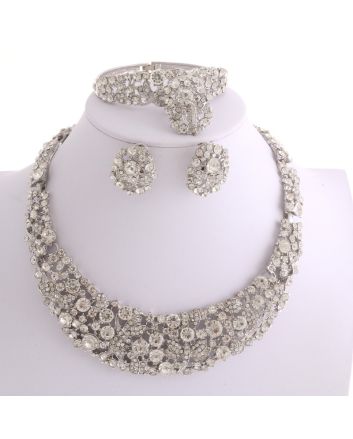 Silver Plated Necklace Set