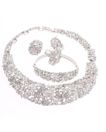 Silver Plated Necklace Set