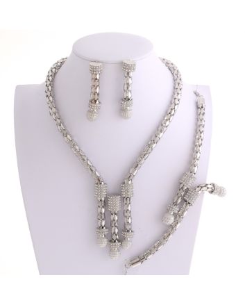 Silver Plated Necklace Set