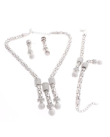 Silver Plated Necklace Set