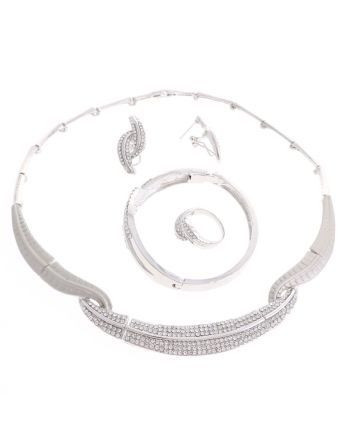 Silver Plated Necklace Set