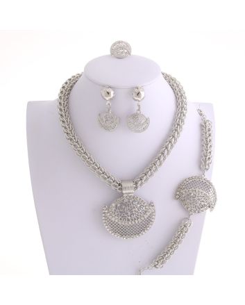 Silver Plated Necklace Set