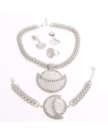 Silver Plated Necklace Set