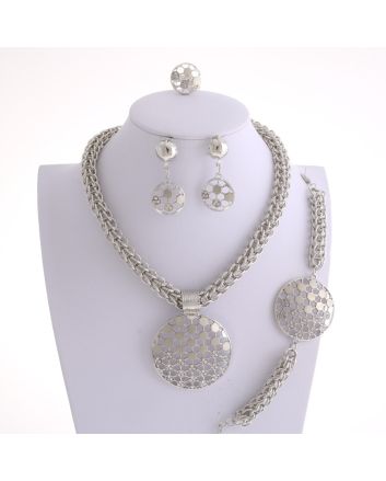 Silver Plated Necklace Set