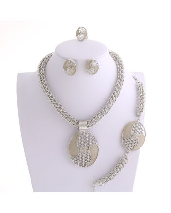 Silver Plated Necklace Set