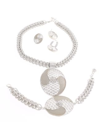Silver Plated Necklace Set