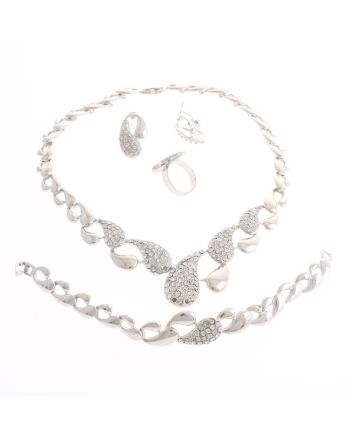 Silver Plated Necklace Set