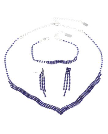 Rhinestone Necklace Set 