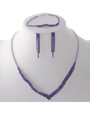 Rhinestone Necklace Set 