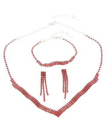 Rhinestone Necklace Set 