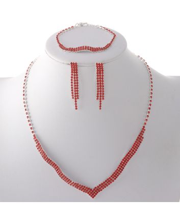 Rhinestone Necklace Set 