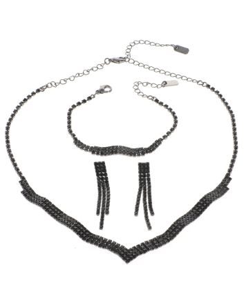 Rhinestone Necklace Set