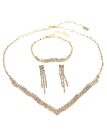Rhinestone Necklace Set
