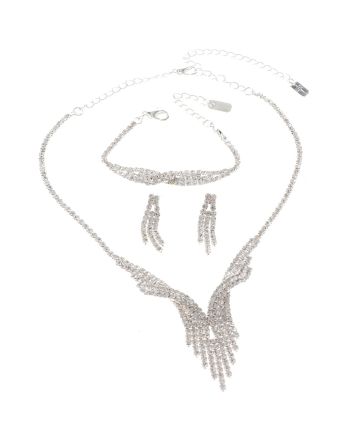 Rhinestone Necklace Set