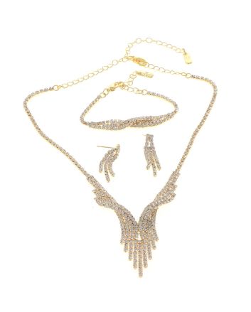 Rhinestone Necklace Set