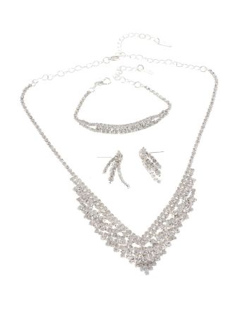 Rhinestone Necklace Set 