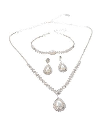 Rhinestone Necklace Set