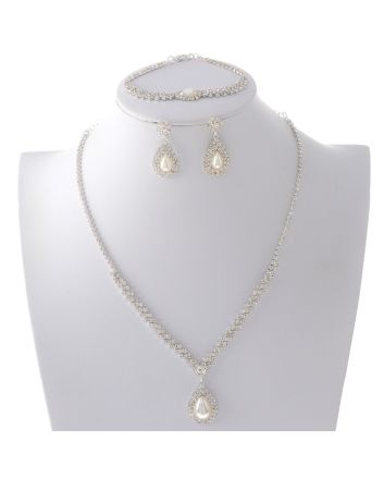 Rhinestone Necklace Set